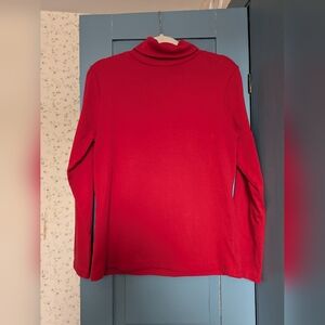 ♥️ Turtleneck L Top Cotton Peruvian Long Sleeve Vintage Retro Preppy